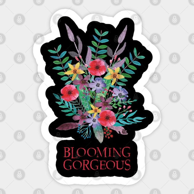 BLOOMing Gorgeous Sticker by Amanda Jane